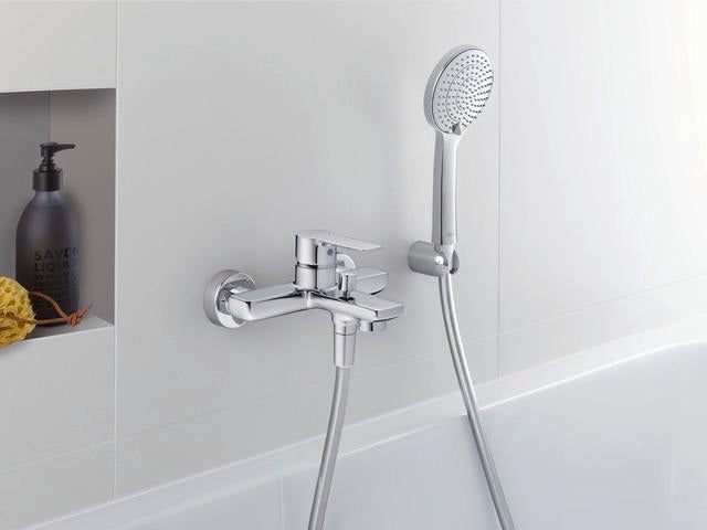 Duravit D-Code 2.0 Einhebel-Wannenmischer Aufputz Keramikmischsystem Schwarz Matt