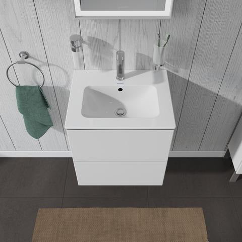 DURAVIT ME by Starck Möbelwaschtisch 530 mm, 1 Hahnloch, mit Überlauf, weiß