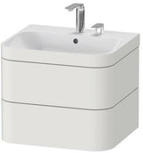 Duravit Waschtischset Happy D.2 Plus 2 Schubkästen 575x490 mm e HL Taupe Supermatt