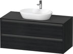 eiche schwarz / 2 Schubkästen / Waschtischunterbau