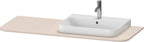 sonstige / Spanplatte / Konsole m.1Aus.HappyD2+,16x1300x550mm Beckenposition r., taupe supermatt