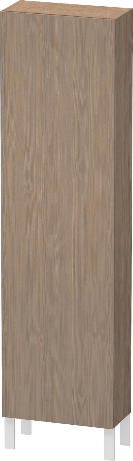 Duravit Hochschrank L-Cube 243x500x1760mm Nussbaum dunkel, 1 Tür rechts, wandhängend