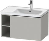 DURAVIT D-Neo Waschtischunterbau 784 mm wandhängend mit 1 Auszug und 2 offenen Fächern in Betongrau Matt
