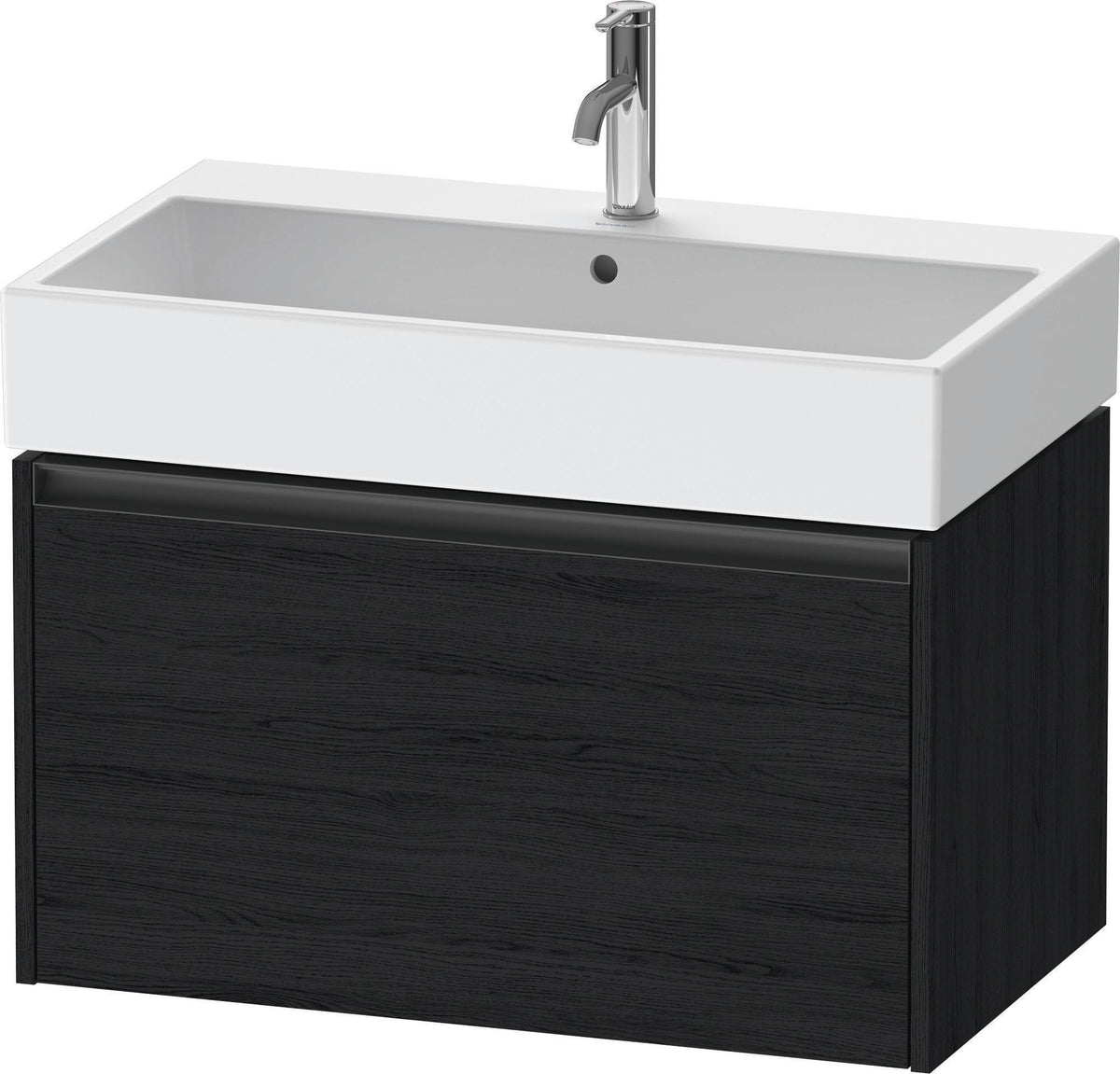 Duravit Waschtischunterbau Ketho.2 wandhängend 460x784x440mm Betongrau Matt 1 Auszug