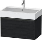 eiche schwarz / 1 Auszug / Waschtischunterbau