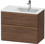 DURAVIT D-Neo Waschtischunterbau 810 mm Weiß Matt mit Bronze Griff und Soft-Close