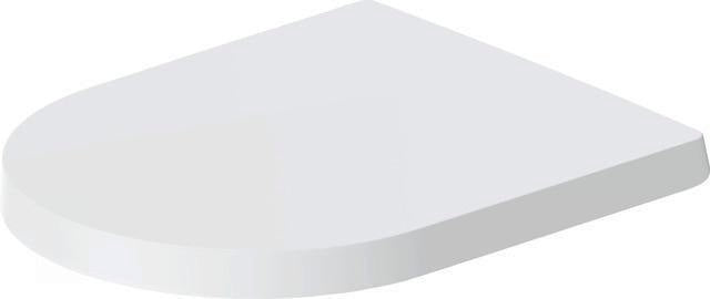 DURAVIT ME by Starck WC-Sitz mit Absenkautomatik, Duroplast, weiß, 458x374x40mm
