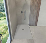 DURAVIT Sustano Duschwanne 1700x900x30 mm Mineralguss Cream Matt – Rechteckig, Bodenbündig