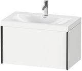 Duravit XViu Möbelwaschtischset 800x480mm mit Unterschrank, 1 Auszug, Ahorn mitte