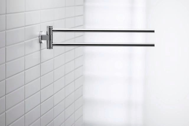DURAVIT D-Code Handtuchhalter 2-armig schwenkbar 447 mm Chrom