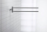 DURAVIT D-Code Handtuchhalter 2-armig schwenkbar 447 mm Chrom
