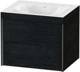 DURAVIT XViu c-bonded Waschtischunterschrank 600 mm, 2 Schubkästen, Eiche, wandhängend