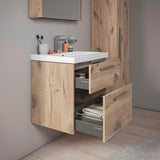 DURAVIT D-Code Halbhochschrank 400 mm, rechts, Basalt Matt, 1 Tür, Glasböden