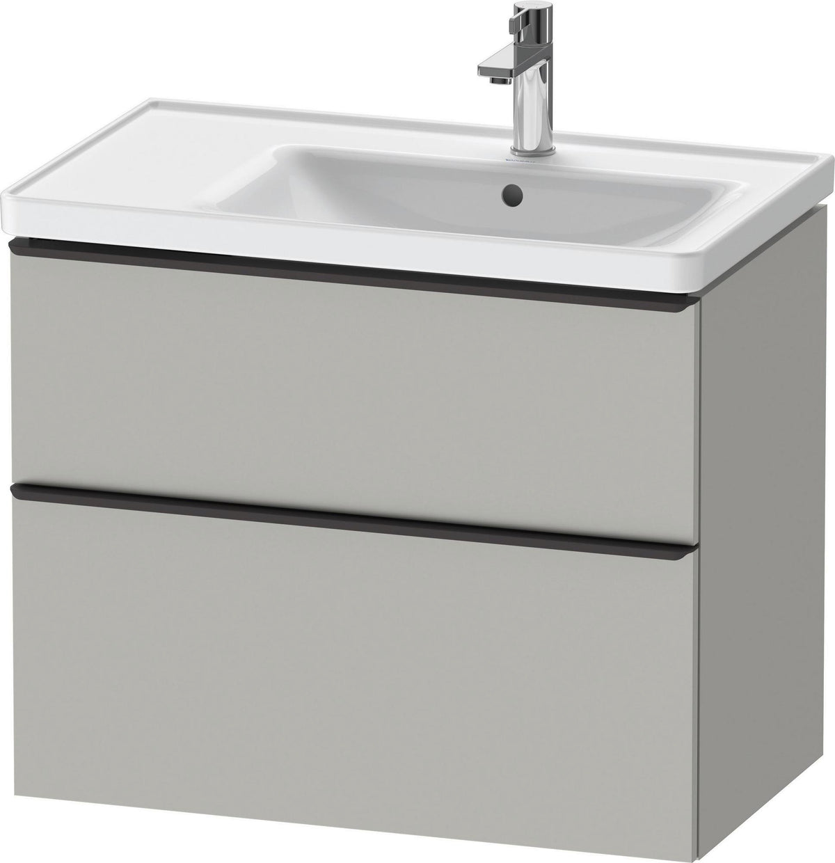 Duravit D-Neo Waschtischunterbau 784 mm Eiche Schwarz Bronze, wandhängend, 1 Auszug