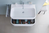 Duravit Happy D.2 Möbelwaschtisch 800 mm mit Überlauf, 1 Hahnloch, weiß – wandhängend