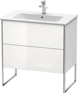 Duravit Waschtischunterbau XSquare 810x732x478mm mit 2 Auszügen, s-matt, Eiche, mittig