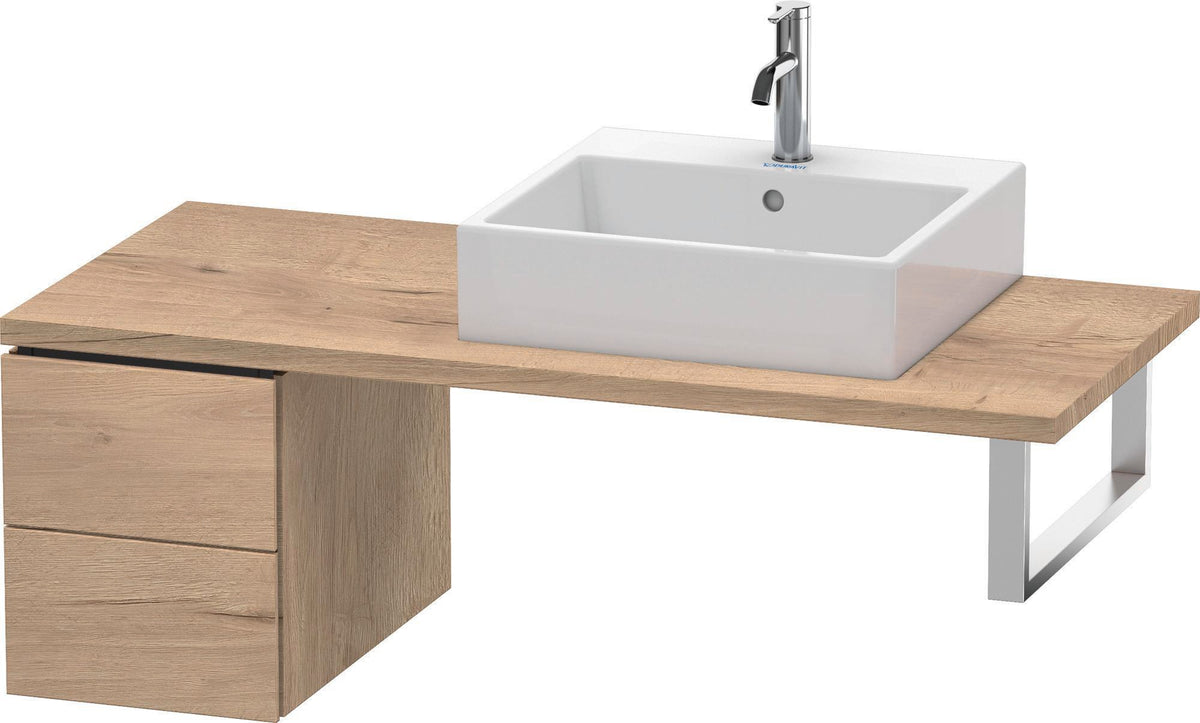 DURAVIT L-Cube Unterschrank 400x320x548mm Weiß Matt mit 2 Schubkästen und Tip-on-Technik