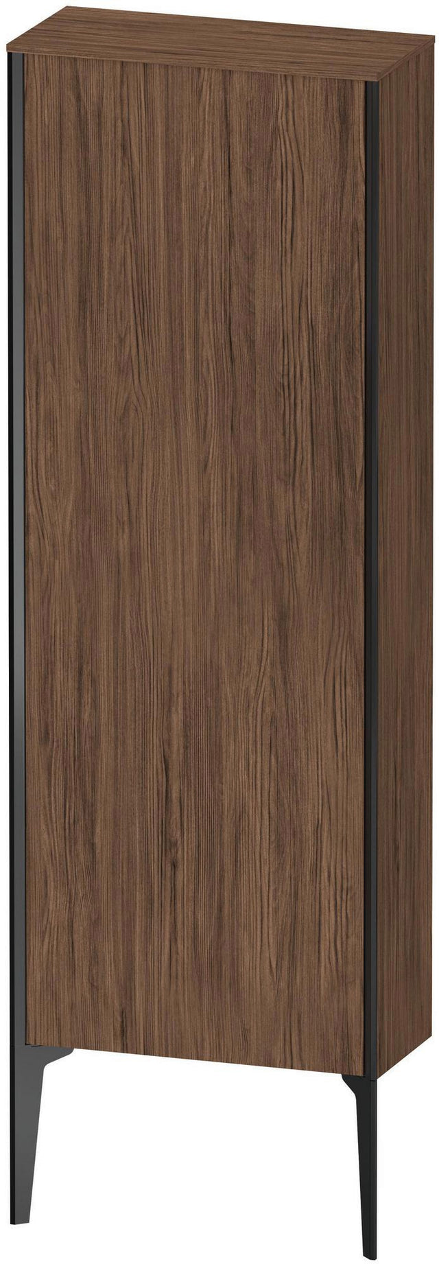 Duravit XViu Halbhochschrank 1330 mm Nussbaum dunkel matt, 1 Tür, Soft-Close, Push-Open