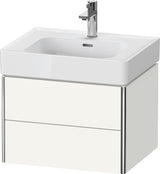Duravit XSquare Waschtischunterbau 584 mm, 2 Schubkästen, Tip-on, Taupe