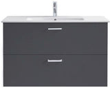 Duravit XBase Waschtischunterbau wandhängend 600 mm, 2 Schubkästen, weiß matt, Soft-Close