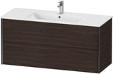 Duravit XViu Waschtischunterbau wandhängend 1210 mm, 2 Schubkästen, champagner matt/weiß matt