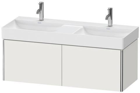 Duravit XSQUARE Waschtischunterbau 1184 mm, 2 Auszüge, weiß matt – für DuraSquare
