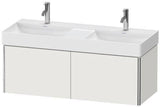 Duravit XSQUARE Waschtischunterbau 1184 mm, 2 Auszüge, weiß matt – für DuraSquare