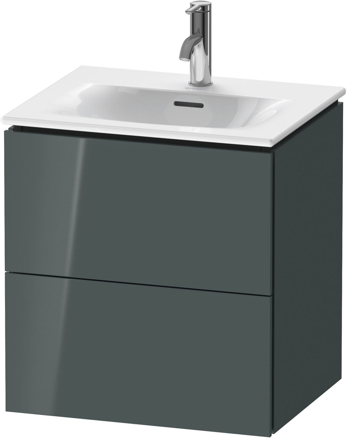 DURAVIT L-Cube Waschtischunterbau 520 mm weiß matt – 2 Schubkästen, wandhängend