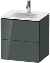 DURAVIT L-Cube Waschtischunterbau 520 mm weiß matt – 2 Schubkästen, wandhängend