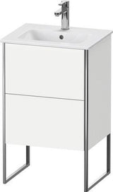Duravit Waschtischunterbau XSquare Compact 592x510x418 mm weiß matt – 2 Auszüge, Fußgestell