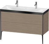 DURAVIT XViu c-bonded Waschtischunterbauset 1200 mm Eiche mit 2 Auszügen