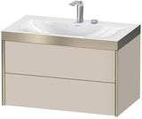 Duravit Möbelwaschtischset XVIU 800x480mm Chaos mit Unterbau wandhängend und Keramikwaschtisch Viu