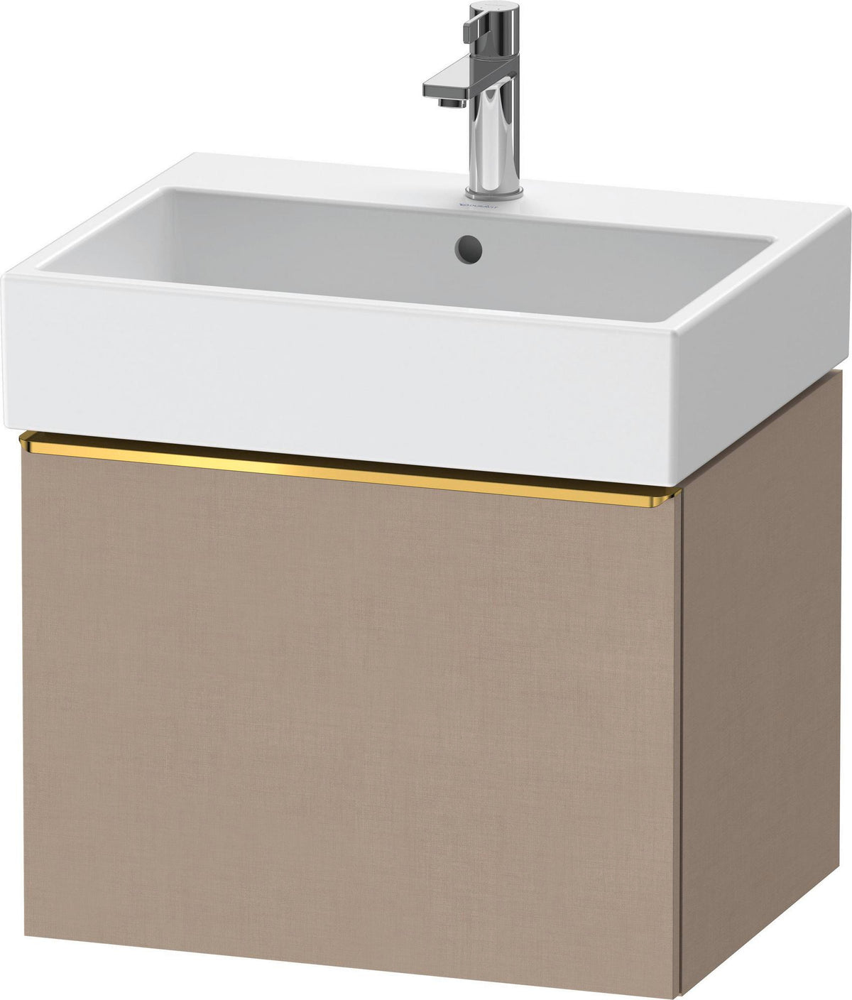 DURAVIT D-Neo Waschtischunterbau 584 mm wandhängend mit 1 Auszug, Griff Bronze, Weiß Matt
