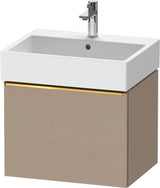 DURAVIT D-Neo Waschtischunterbau 584 mm wandhängend mit 1 Auszug, Griff Bronze, Weiß Matt