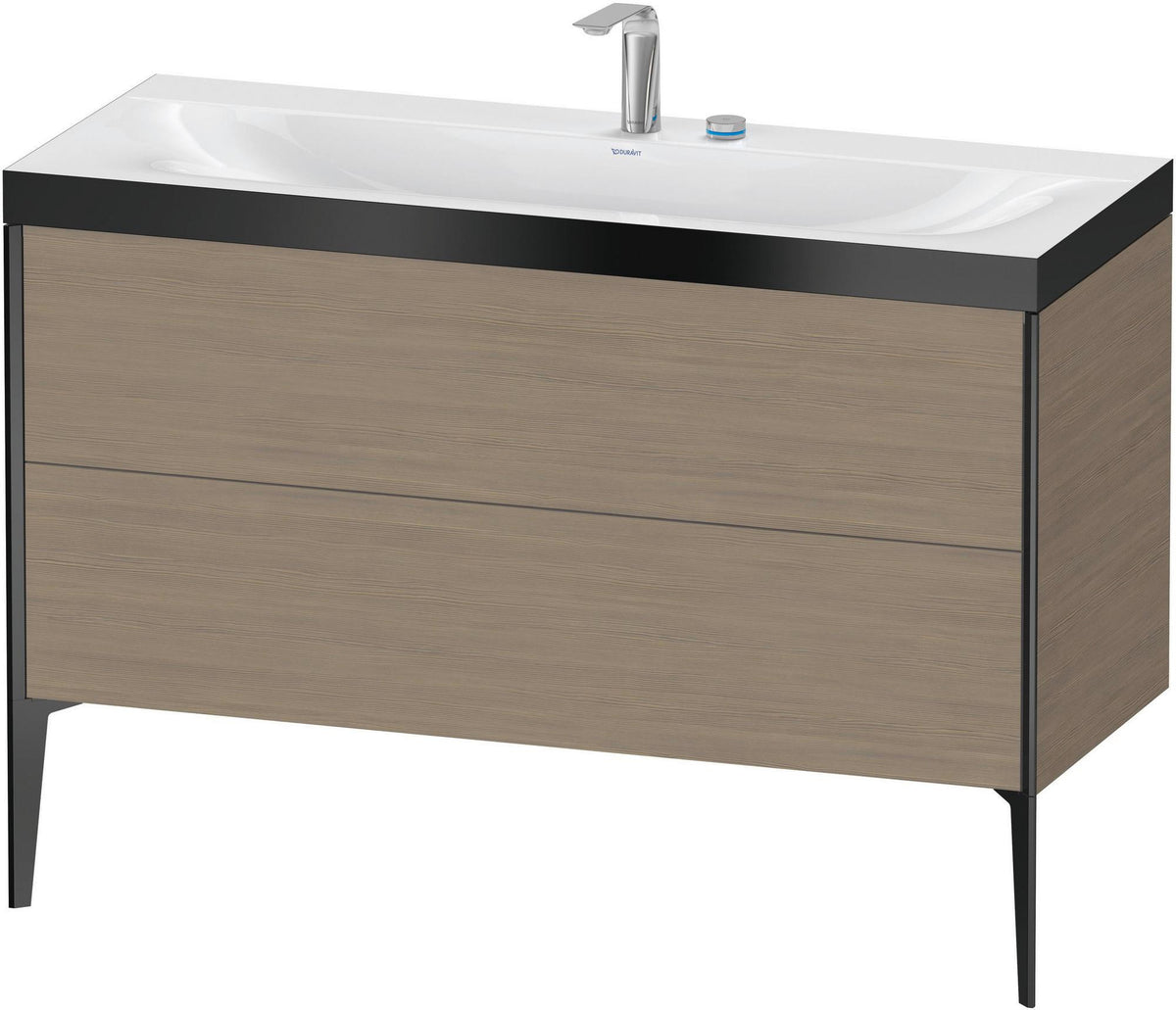 DURAVIT XViu c-bonded Waschtischunterbauset 1200 mm Eiche mit 2 Auszügen