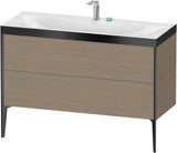 DURAVIT XViu c-bonded Waschtischunterbauset 1200 mm Eiche mit 2 Auszügen