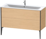 DURAVIT XViu Waschtischunterbau bodenstehend 1210 mm, 2 Auszüge, champagner matt/weiß matt