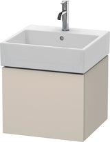 DURAVIT L-Cube Waschtischunterbau 484 mm, 1 Auszug, Weiß Matt, wandhängend, Tip-On