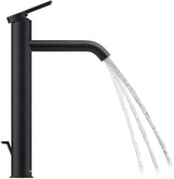Duravit C.1 Einhebel-Waschtischmischer XL 166 mm mit Zugstange, Schwarz Matt