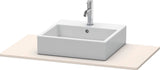 DURAVIT Konsole XSquare 1000x550mm betongrau matt mit Ausschnitt für Waschtisch