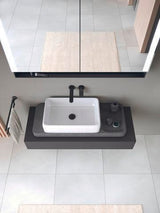 DURAVIT Qatego Aufsatzbecken mit Konsole 1000 mm Weiß Hochglanz HygieneGlaze