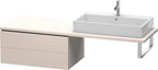 2 Schubkästen / sonstige / US für Konsole L-Cube 400x820x548mm 2 Schubkästen, Taupe