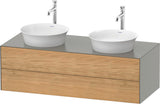 Duravit White Tulip Waschtischunterbau 1300 mm, 2 Schubkästen, graphit seidenmatt, wandhängend