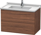 DURAVIT L-Cube Waschtischunterbau 820 mm taupe matt mit 2 Schubkästen und Tip-On-Technik