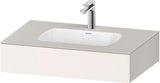 DURAVIT Qatego Einbauwaschtisch mit Konsole 800x550mm Weiß Hochglanz – Studio F. A. Porsche