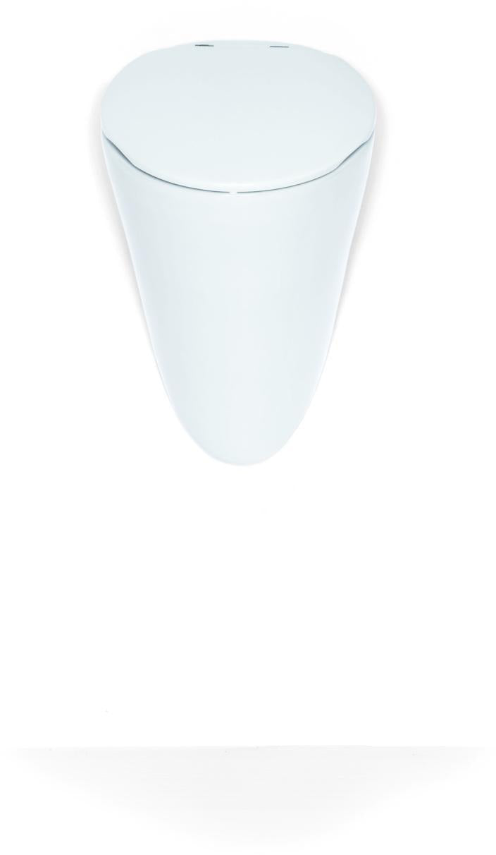 Duravit Urinal STARCK 1 320 x 285 mm mit Fliege, weiß, für Deckel, absaugend