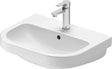 Duravit D-Code Waschtisch 550x430mm weiß mit Überlauf und HygieneGlaze