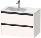 weiß supermatt / 2 Schubkästen / Waschtischunterbau