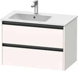 Duravit Ketho.2 Waschtischunterbau wandhängend 810 mm betongrau matt mit 2 Schubkästen