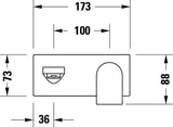 DURAVIT Tulum by Starck Einhebel-Waschtischmischer Unterputz Chrom 171 mm